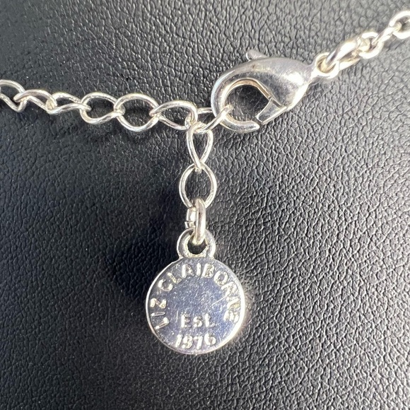 Liz Claiborne Teal & Silver Tone Necklace & Bracelet Set D7 - Picture 4 of 7